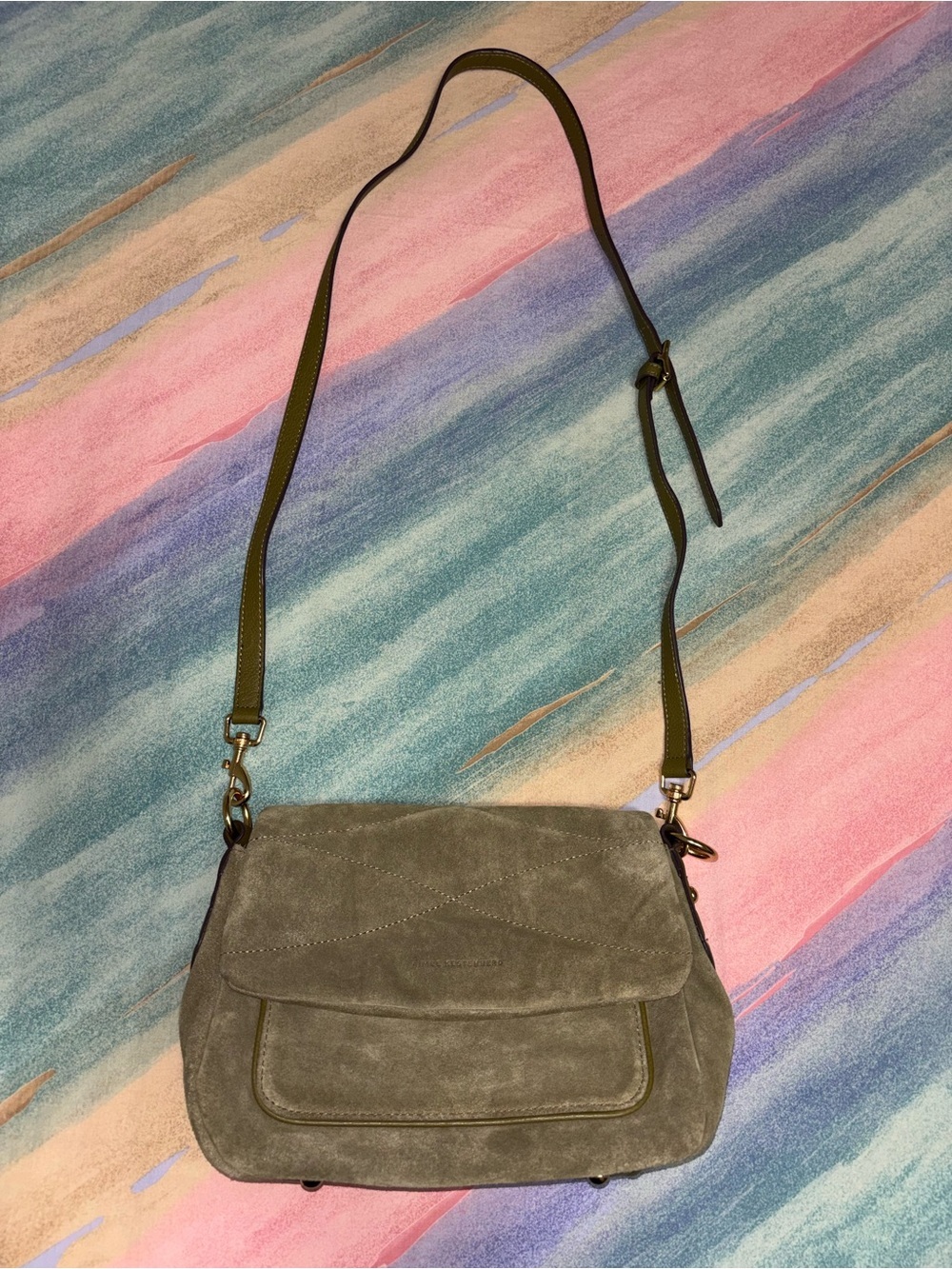Aimee Kestenberg Peace of Me Leather Shoulder Bag green